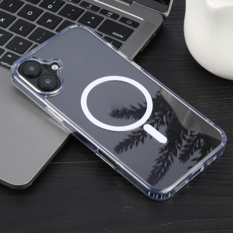 For iPhone 16 GEBEI MagSafe Magnetic Transparent Phone Case - Transparent