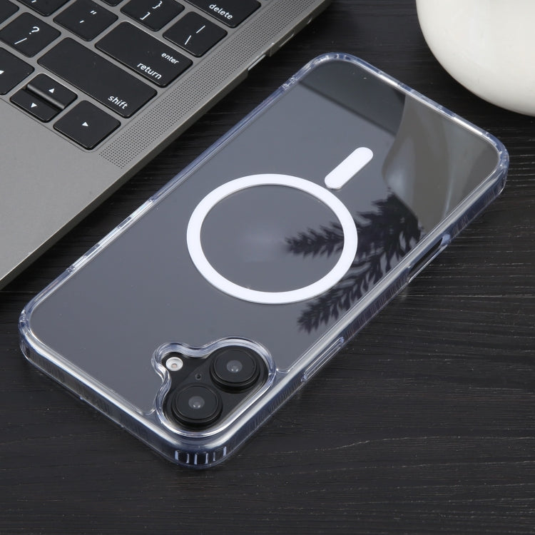 For iPhone 16 GEBEI MagSafe Magnetic Transparent Phone Case - Transparent