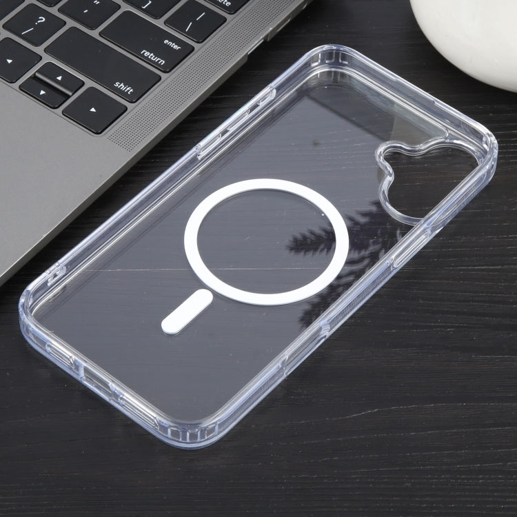 For iPhone 16 GEBEI MagSafe Magnetic Transparent Phone Case - Transparent