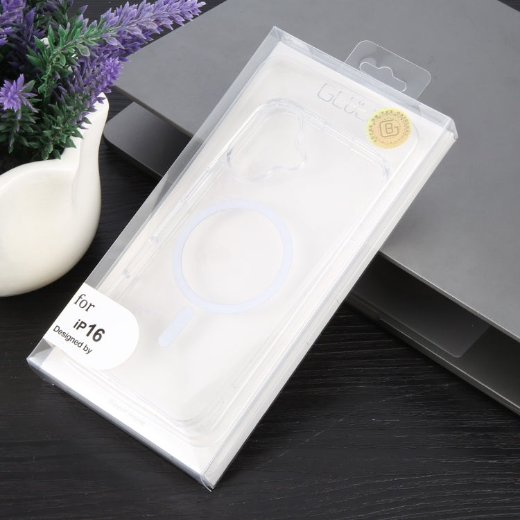 For iPhone 16 GEBEI MagSafe Magnetic Transparent Phone Case - Transparent