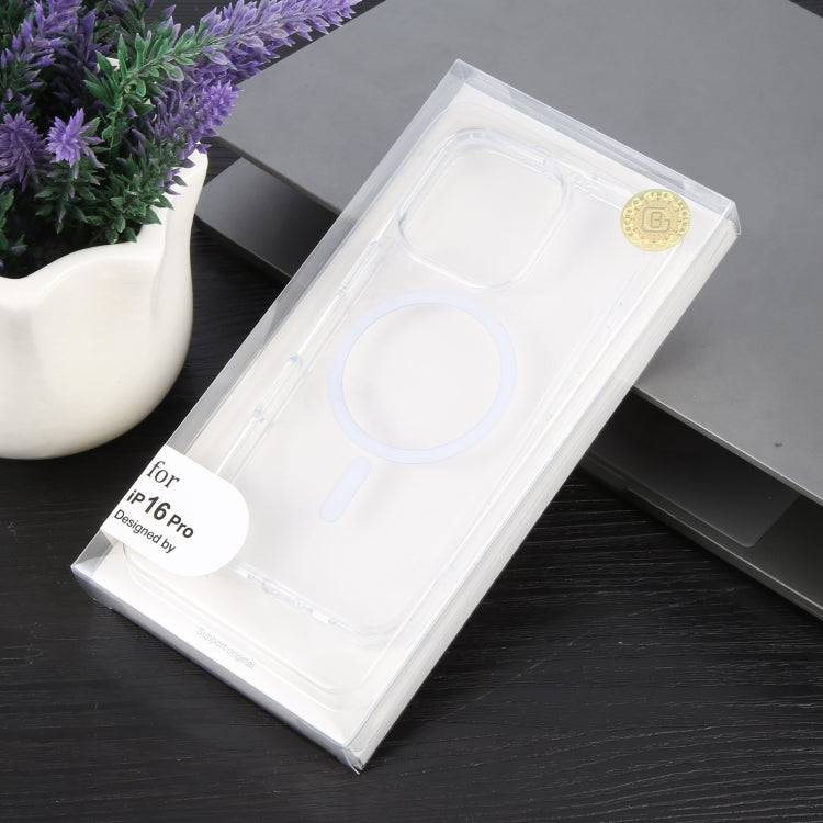 For iPhone 16 Pro GEBEI MagSafe Magnetic Transparent Phone Case - Transparent