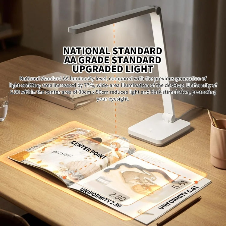 Original Xiaomi Mijia LED Desk Lamp 2 Lite Anti Blue-ray Three Levels Brightness, US Plug - White