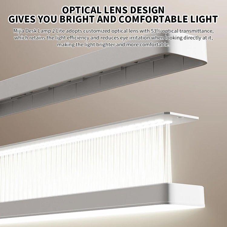 Original Xiaomi Mijia LED Desk Lamp 2 Lite Anti Blue-ray Three Levels Brightness, US Plug - White