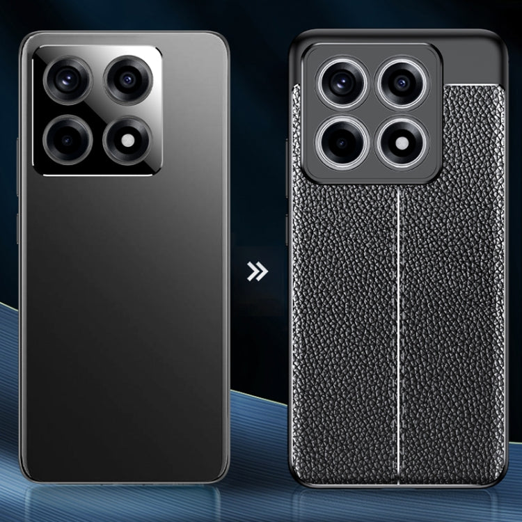 For Xiaomi 14T Litchi Texture Shockproof TPU Phone Case - Black