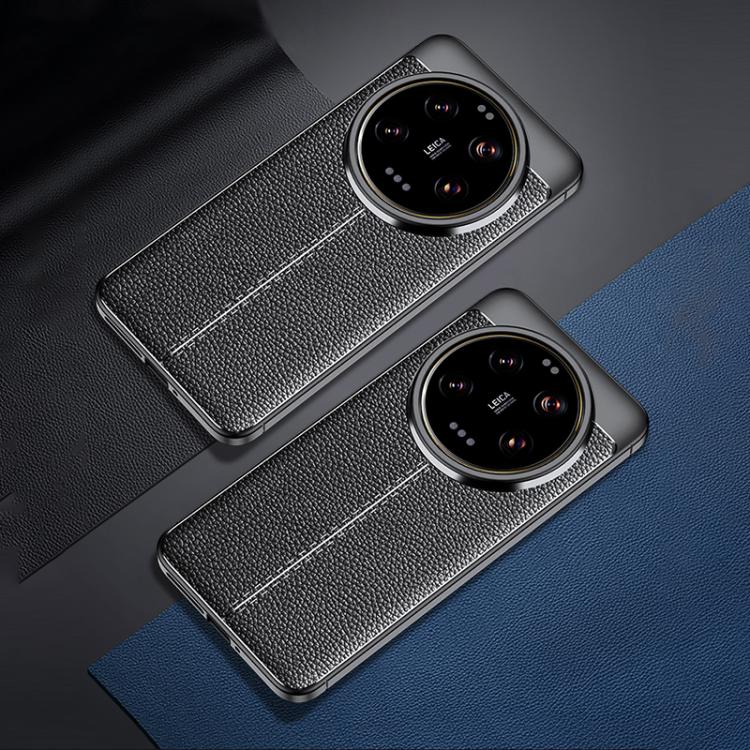For Xiaomi 15 Ultra Litchi Texture Shockproof TPU Phone Case - Black