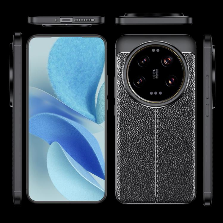 For Xiaomi 15 Ultra Litchi Texture Shockproof TPU Phone Case - Black