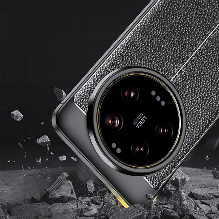 For Xiaomi 15 Ultra Litchi Texture Shockproof TPU Phone Case - Black