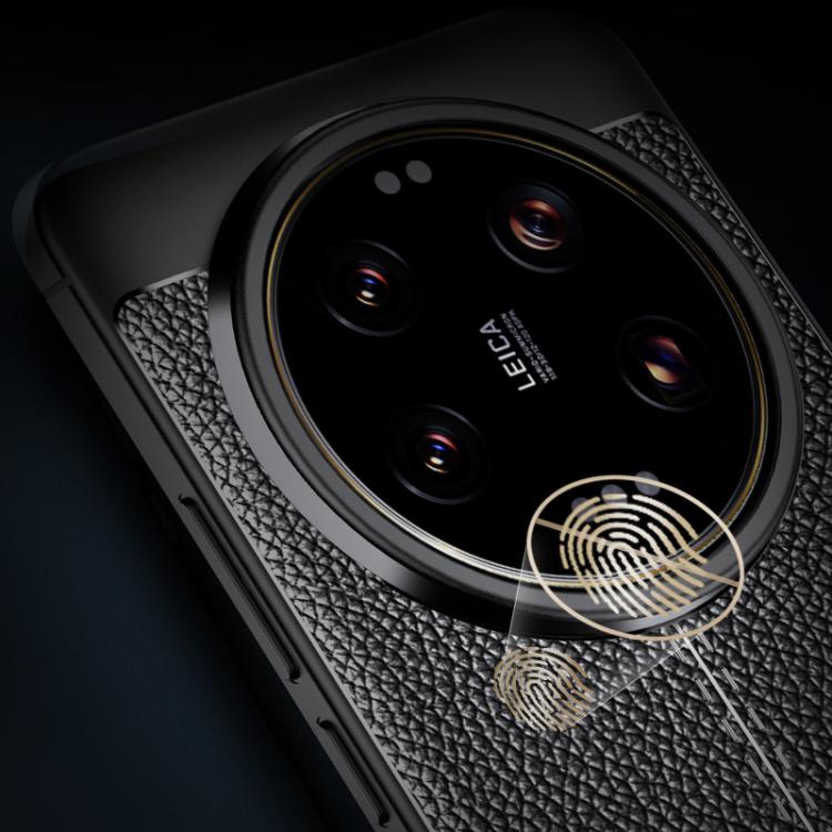 For Xiaomi 15 Ultra Litchi Texture Shockproof TPU Phone Case - Black