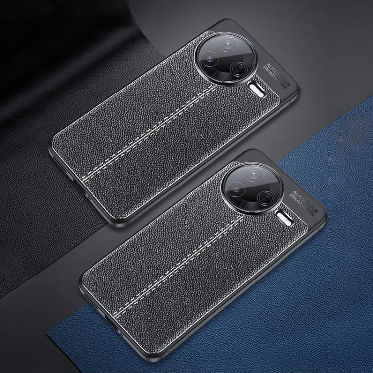 For Xiaomi Poco F7 Pro Litchi Texture Shockproof TPU Phone Case - Black