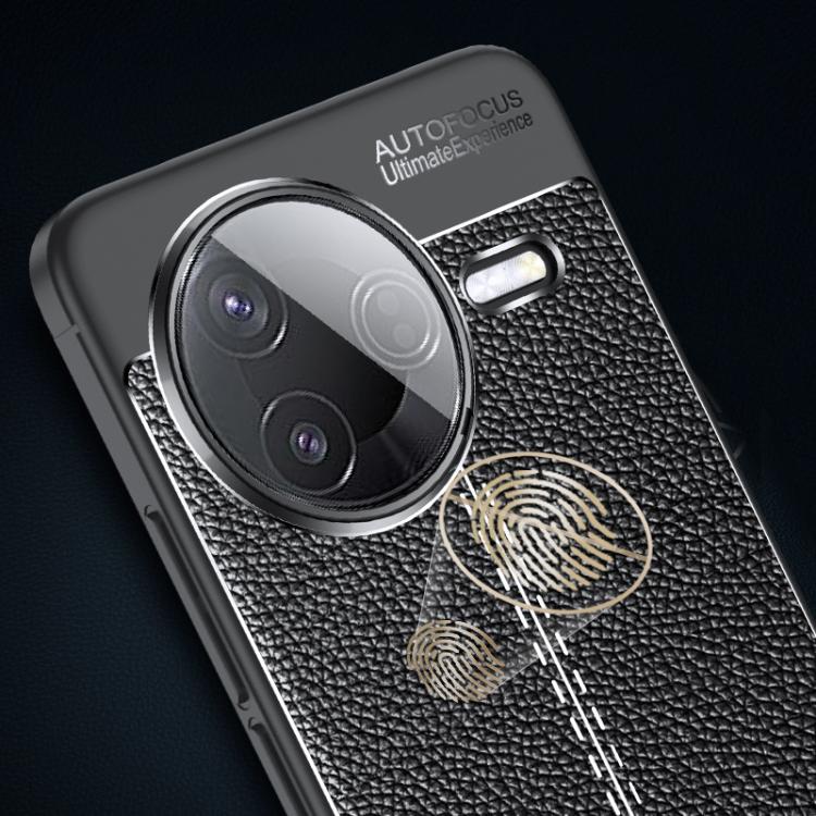 For Xiaomi Poco F7 Pro Litchi Texture Shockproof TPU Phone Case - Black