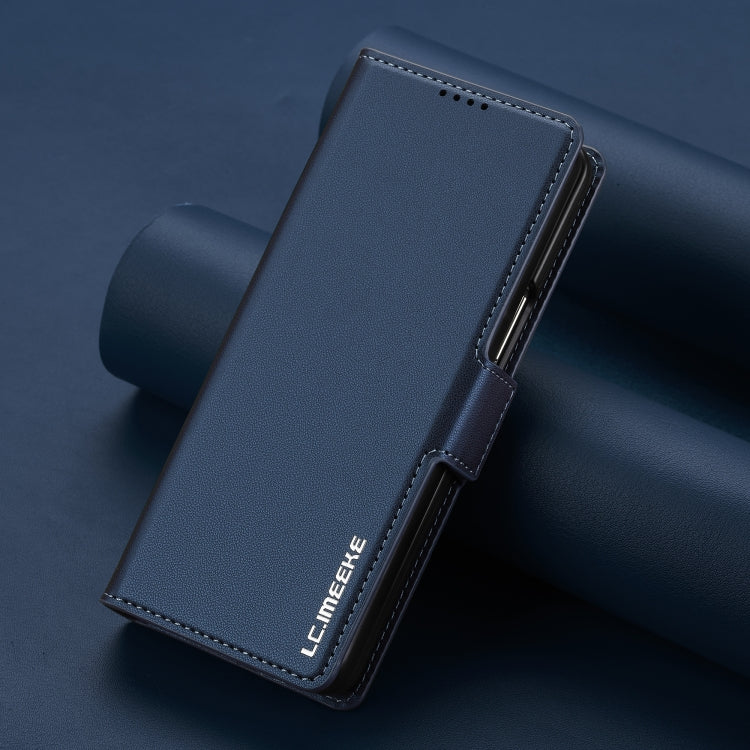 For Samsung Galaxy Z Fold4 LC.IMEEKE L1 Series Frosted Fine Texture PU Phone Case with Pen Slot, Pen Not Included