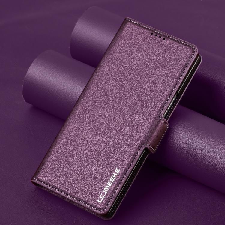 For Samsung Galaxy Z Fold7 5G LC.IMEEKE L1 Series Frosted Fine Texture PU Phone Case with Pen Slot, Pen Not Included
