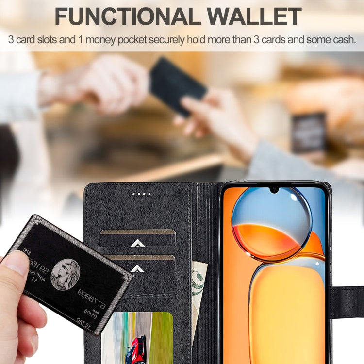 For Xiaomi 14T LC.IMEEKE Calf Texture Leather Phone Case
