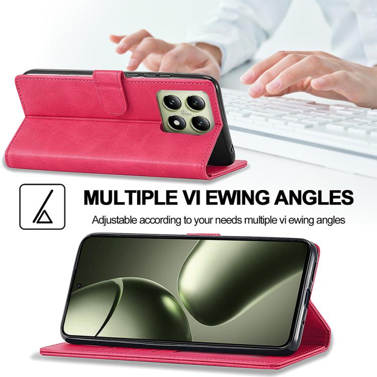 For Xiaomi 14T LC.IMEEKE Calf Texture Leather Phone Case