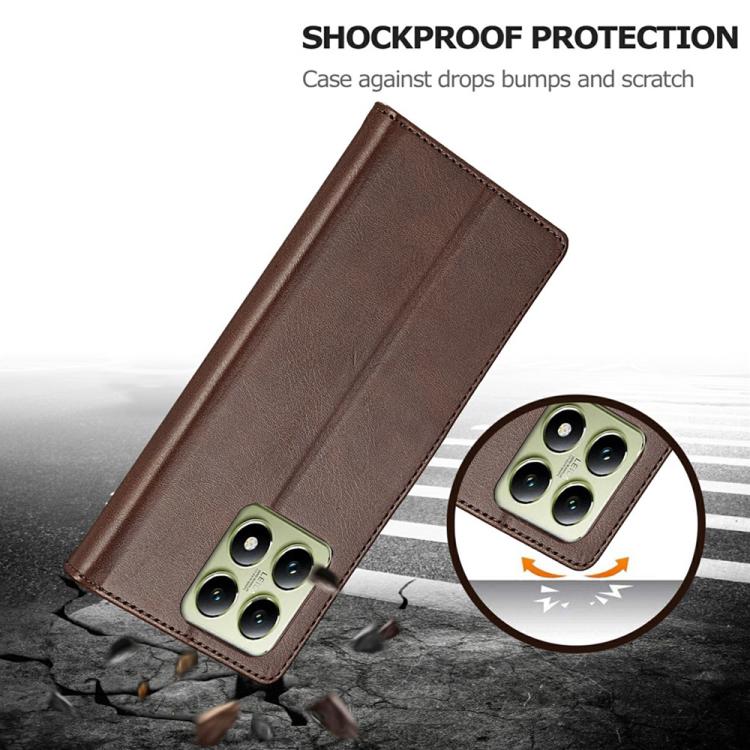 For Xiaomi 14T LC.IMEEKE Calf Texture Leather Phone Case