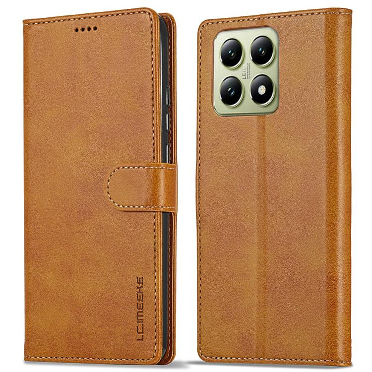 For Xiaomi 14T LC.IMEEKE Calf Texture Leather Phone Case
