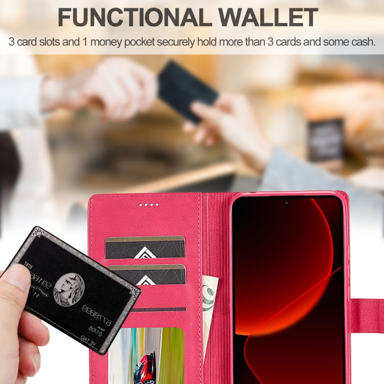 For Xiaomi 14T Pro LC.IMEEKE Calf Texture Leather Phone Case