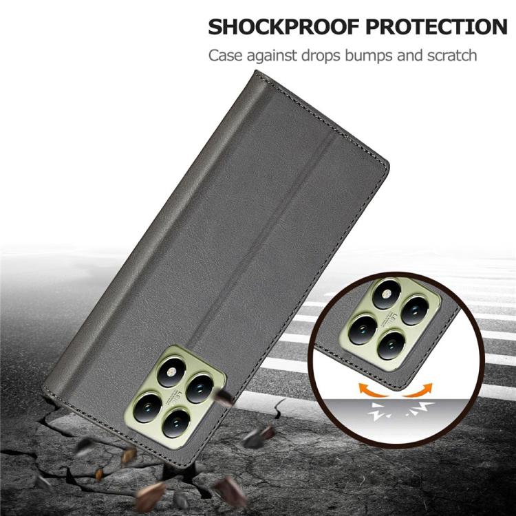 For Xiaomi 14T Pro LC.IMEEKE Calf Texture Leather Phone Case