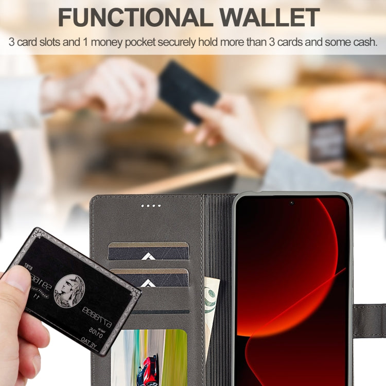 For Xiaomi 14T Pro LC.IMEEKE Calf Texture Leather Phone Case