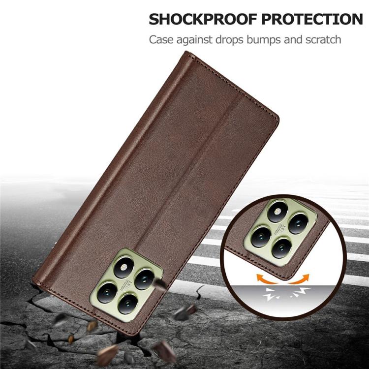 For Xiaomi 14T Pro LC.IMEEKE Calf Texture Leather Phone Case