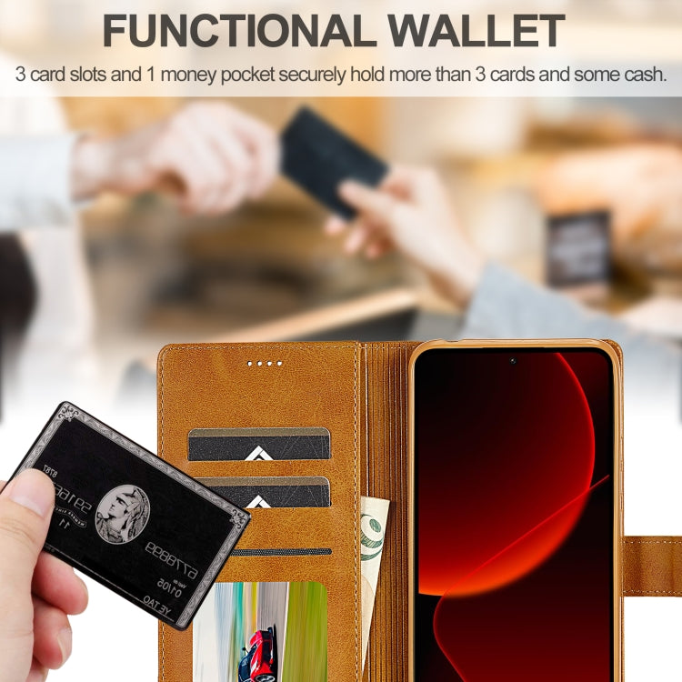 For Xiaomi 14T Pro LC.IMEEKE Calf Texture Leather Phone Case