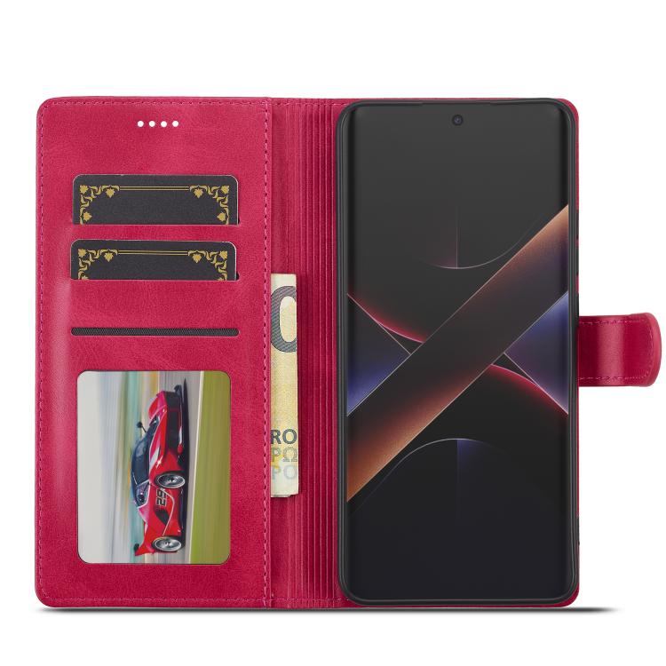For Xiaomi Poco X7 Pro LC.IMEEKE Calf Texture Leather Phone Case