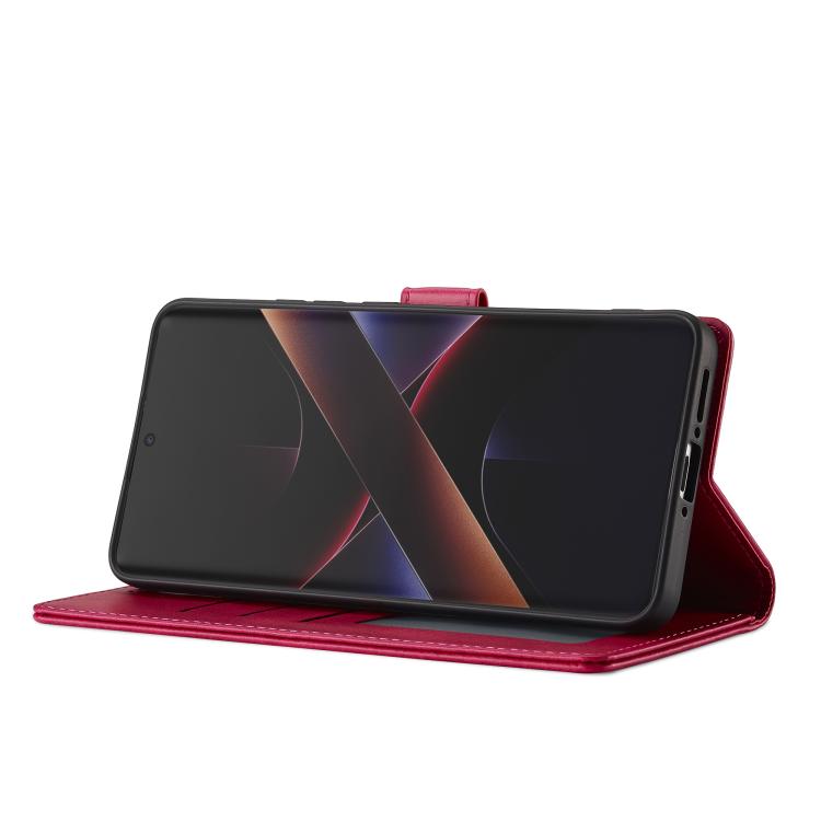 For Xiaomi Poco X7 Pro LC.IMEEKE Calf Texture Leather Phone Case