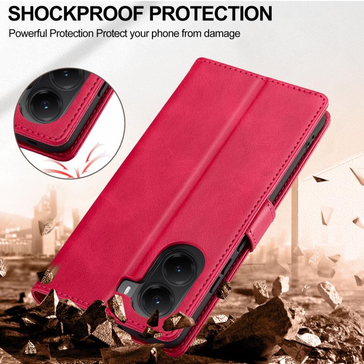 For Xiaomi Poco X7 Pro LC.IMEEKE Calf Texture Leather Phone Case