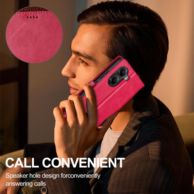 For Xiaomi Poco X7 Pro LC.IMEEKE Calf Texture Leather Phone Case