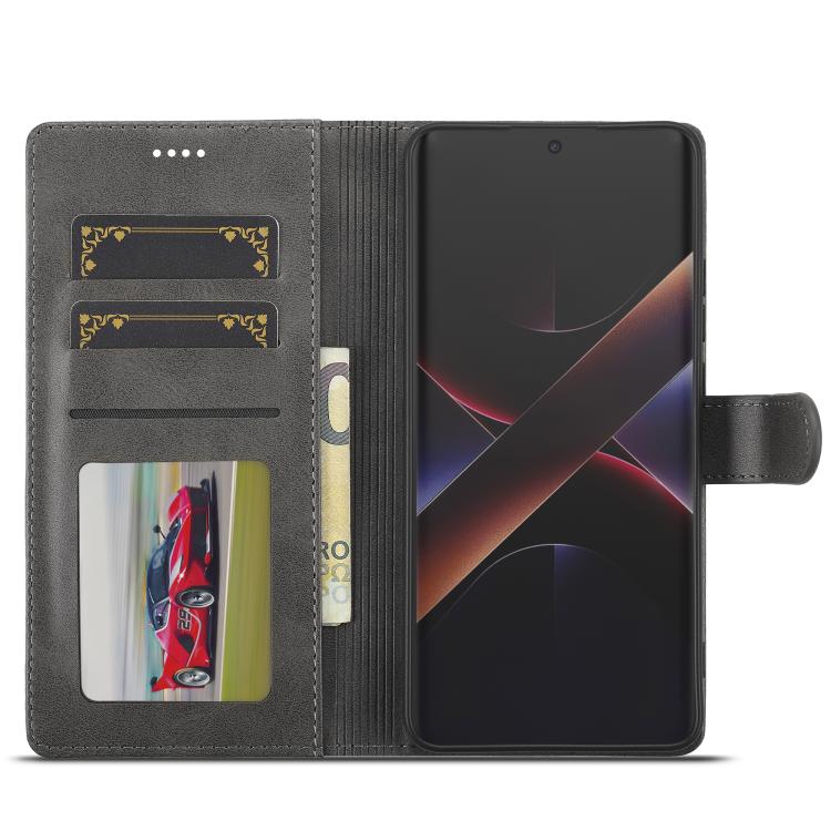For Xiaomi Poco X7 Pro LC.IMEEKE Calf Texture Leather Phone Case