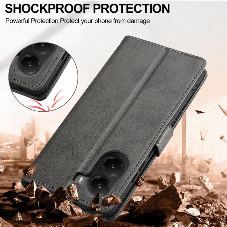 For Xiaomi Poco X7 Pro LC.IMEEKE Calf Texture Leather Phone Case