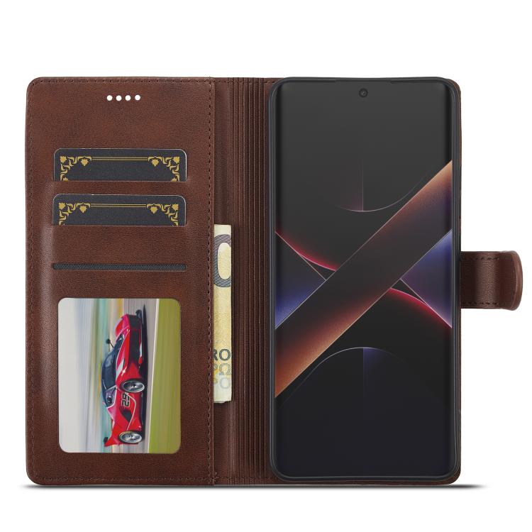 For Xiaomi Poco X7 Pro LC.IMEEKE Calf Texture Leather Phone Case