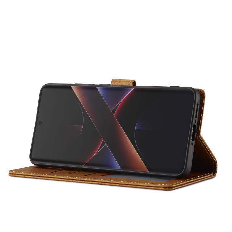 For Xiaomi Poco X7 Pro LC.IMEEKE Calf Texture Leather Phone Case