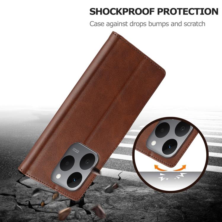 For Xiaomi 15T 5G LC.IMEEKE Calf Texture Leather Phone Case
