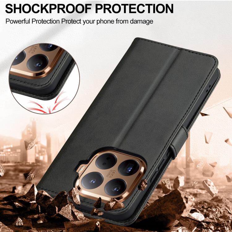 For Xiaomi 15T Pro 5G LC.IMEEKE Calf Texture Leather Phone Case