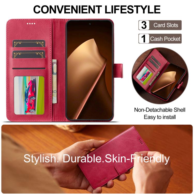 For Xiaomi 15T Pro 5G LC.IMEEKE Calf Texture Leather Phone Case