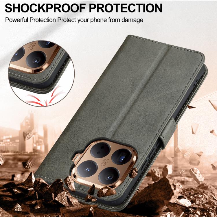 For Xiaomi 15T Pro 5G LC.IMEEKE Calf Texture Leather Phone Case