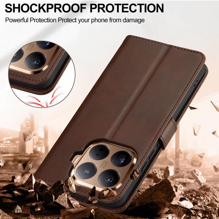 For Xiaomi 15T Pro 5G LC.IMEEKE Calf Texture Leather Phone Case