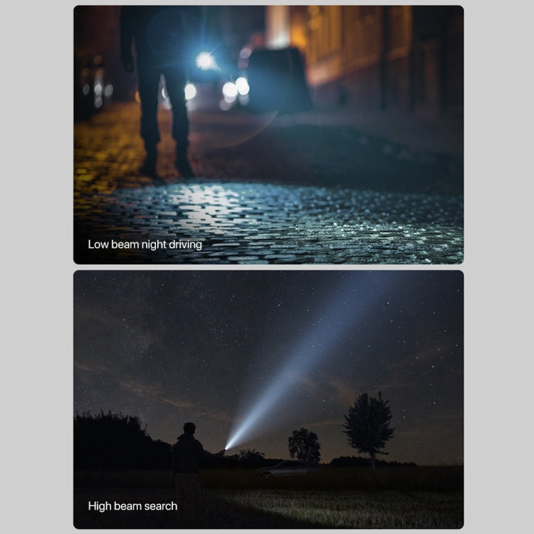 Original Xiaomi Mijia Multifunctional Flashlight 1000LM IPX4 with Side Light - Black