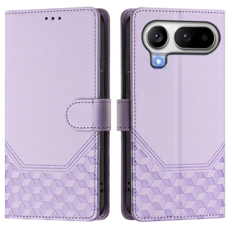 For Honor Magic8 Pro Air 5G Honeycomb Embossing RFID Leather Phone Case