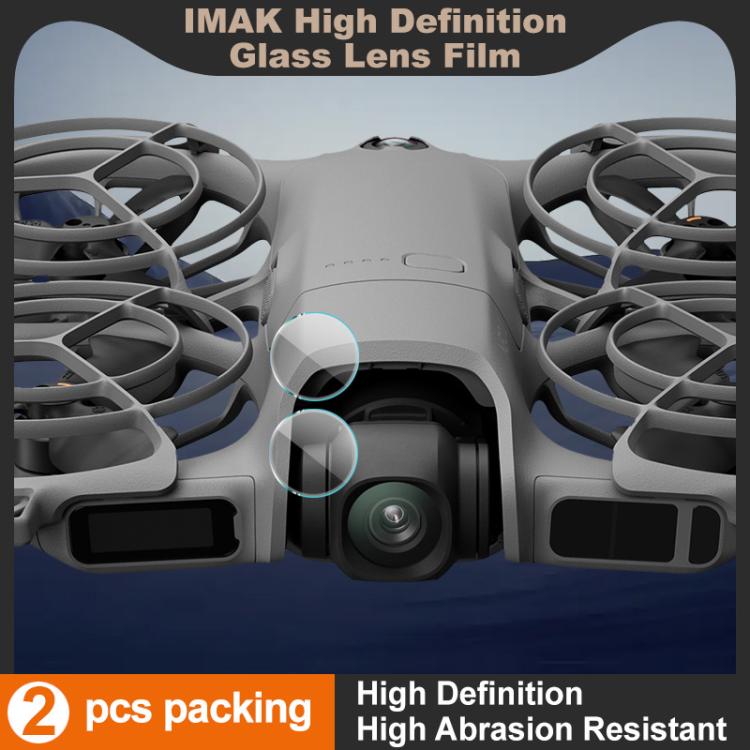 For DJI Neo 2 2 PCS/Set IMAK HD Glass Rear Camera Lens Film
