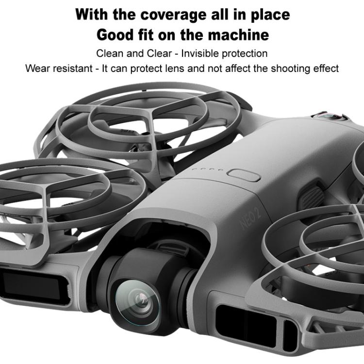 For DJI Neo 2 2 PCS/Set IMAK HD Glass Rear Camera Lens Film
