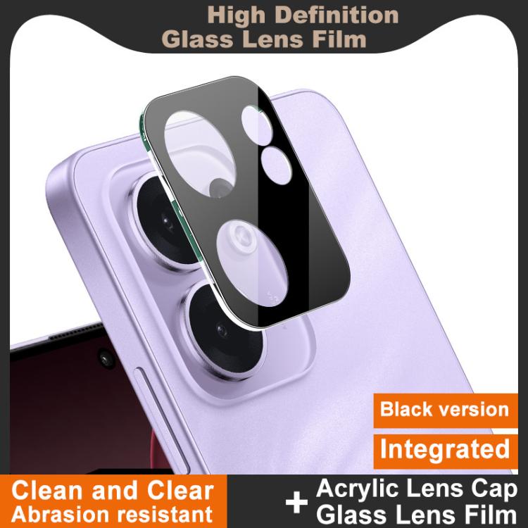 For OPPO Reno13 F 4G / Reno13 F 5G imak High Definition Integrated Glass Lens Film Black Version