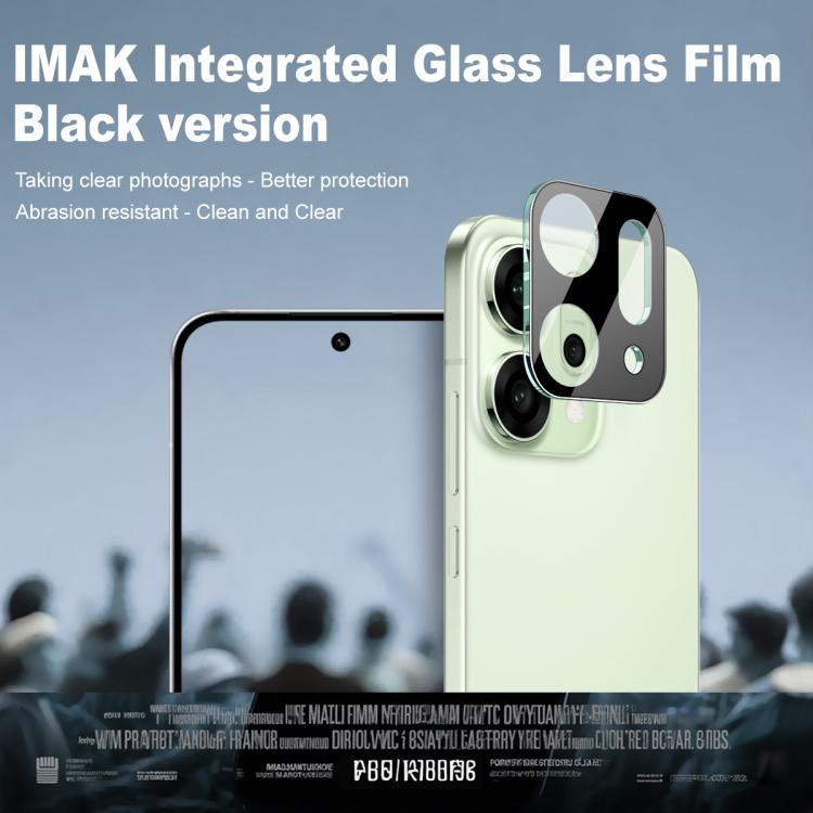 For OPPO Reno14 Global imak High Definition Integrated Glass Lens Film Black Version