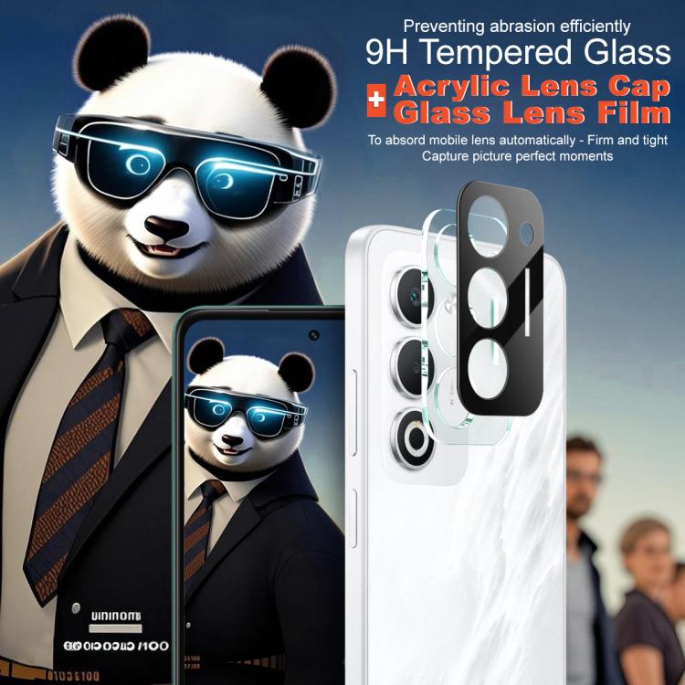 For OPPO A5 4G Global imak High Definition Integrated Glass Lens Film Black Version