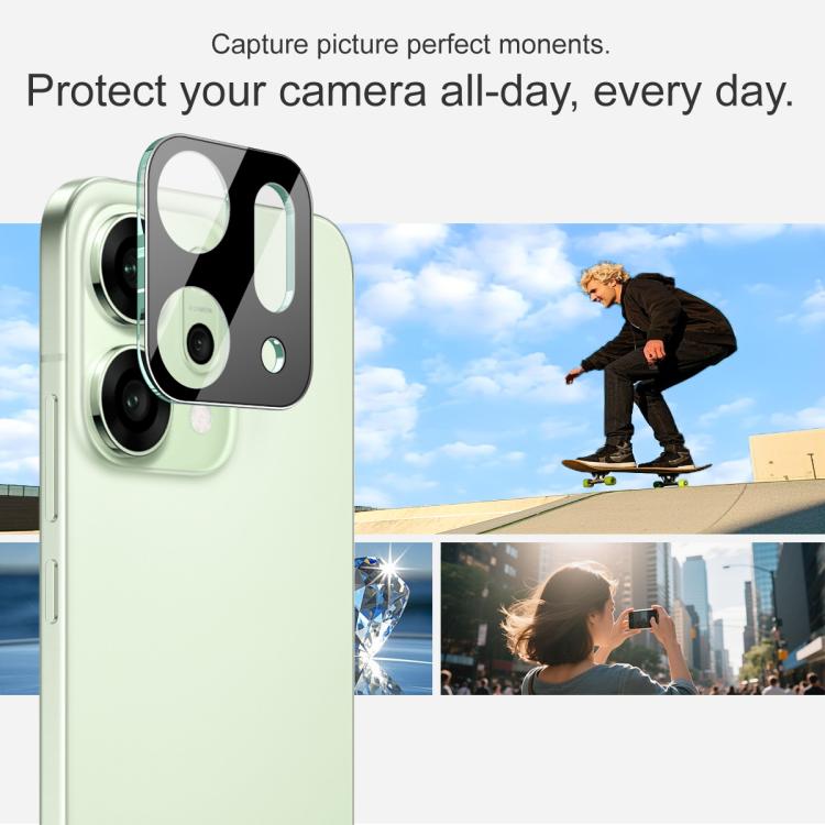 For OPPO Reno14 Pro Global imak High Definition Integrated Glass Lens Film Black Version