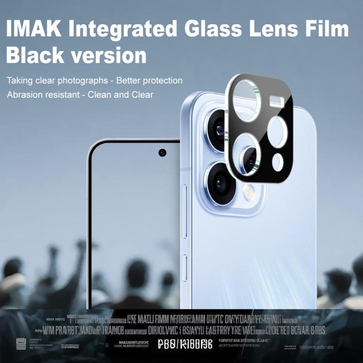 For OPPO Reno15 5G Global imak High Definition Integrated Glass Lens Film Black Version
