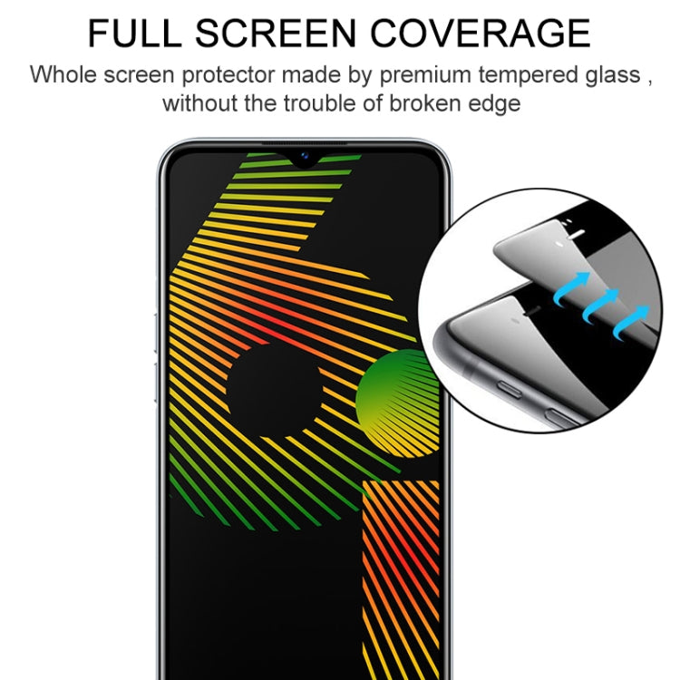 For OPPO Realme 6i Full Glue Full Screen Tempered Glass Film