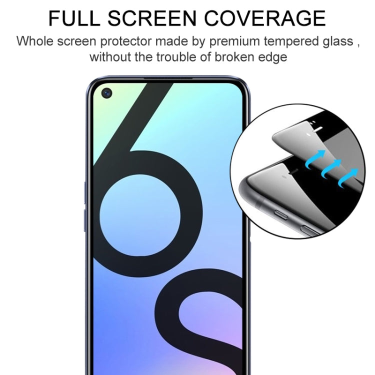 For OPPO Realme 6S Full Glue Full Screen Tempered Glass Film