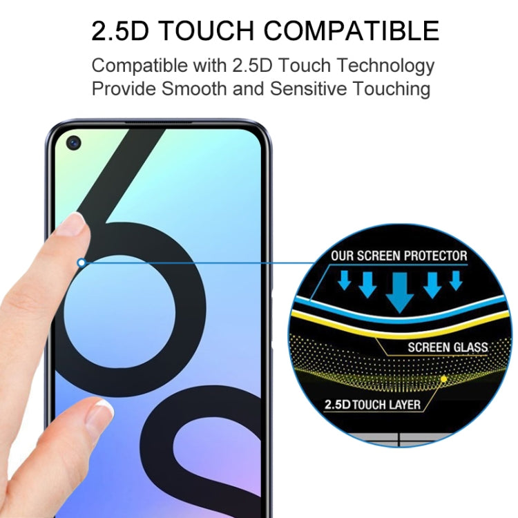 For OPPO Realme 6S Full Glue Full Screen Tempered Glass Film